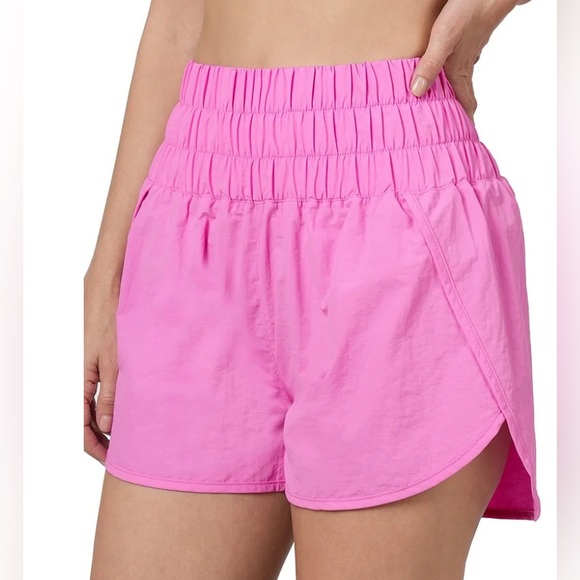 Zenana Outfitters Pants - Zenana Windbreaker Smocked Waistband
Running Shorts